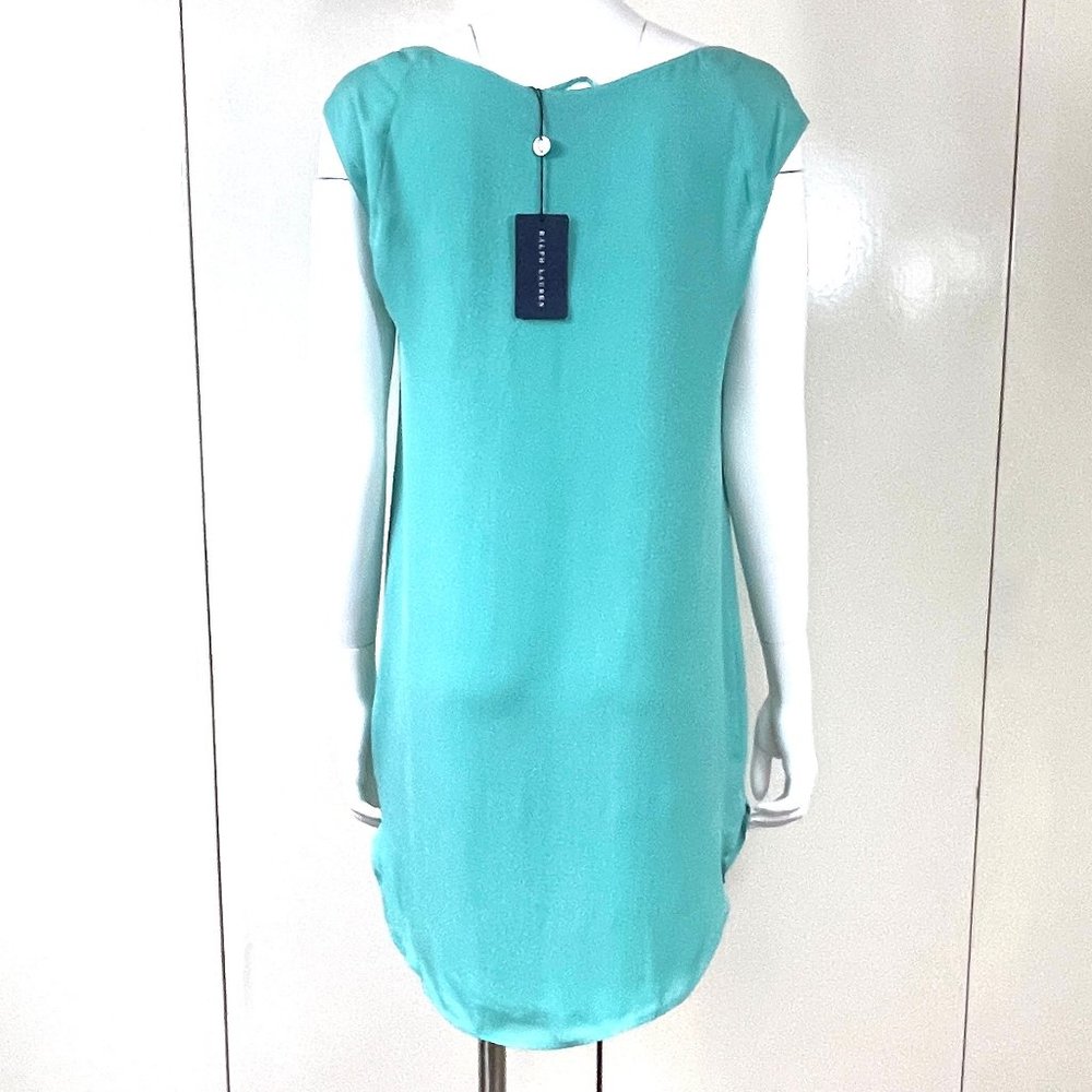 NWT Blue Label RL Silk dress with scarf - Picture 11 of 16